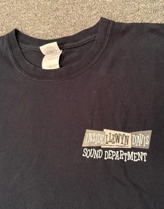Inside Llewyn Davis Sound Department Crew T-Shirt Sz L Coen Brothers Movie Staff - Picture 1 of 5