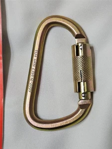 Mosquetón de bloqueo de acero de alta resistencia Malta Dynamics C1001, clasificación 9000 libras - Imagen 1 de 4