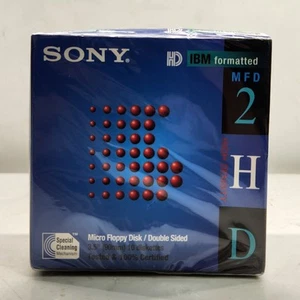 Sony 2HD Double sided IBM Formatted (1.44 MB) 3.5'' - 10 Pack Factory sealed - Picture 1 of 2