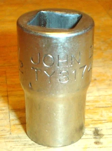 John Deere USA TY3174 1/2" Drive 12-Point 1/2" Shallow Chrome Socket TY-Series - Bild 1 von 6