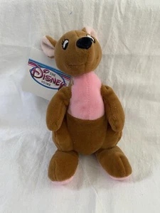 RETIRED The Disney Store Mini Bean Bag 7" KANGA Winnie Pooh Beanie Plush Toy NWT - Picture 1 of 5