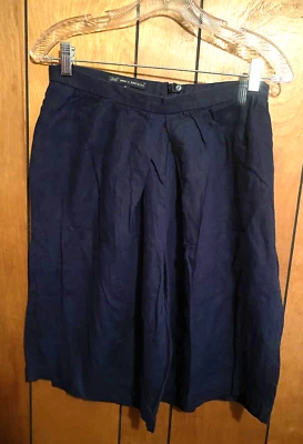 Pantalones Cortos Brooks Brothers Azul Marino Mujer Talla 8 Cinturón 100% Lana Bolsillos Foto 1 de 4