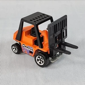 Hot Wheels 1979 Forcella Sollevatore Marcus Costruzione Arancione e Nero 1979 Diecast Mattel - Foto 1 di 8