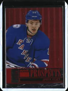 2016-17 Fleer Showcase SkyBox Premium Prospects Star Rubies Jimmy Vesey /50 - Picture 1 of 2