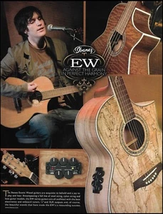 Guitarra Acústica Ibanez Madera Exótica Serie EW Anuncio 8 x 11 Impresión de Anuncios 2B - Imagen 1 de 3