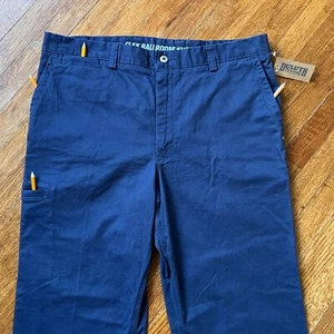 NWT Duluth Trading Pants Mens 36X30 Blue Flex Ballroom Khakis Stretch Utility - Picture 1 of 15