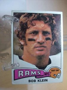 Tarjeta de fútbol americano Topps 1975 #148 Bob Klein (89734) - Imagen 1 de 2