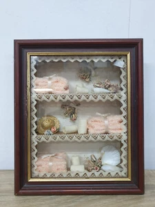 Vintage Miniatur Shadowbox Wandvitrine - Bild 1 von 6