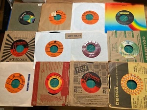 Vintage Lot 12 Soul RnB Vinyl 45s Records VG Jackie Wilson - Picture 1 of 10