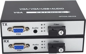 Primeda Telecom VGA Over Fiber Extenders SC con stereo indipendente (senza KVM) - Foto 1 di 5