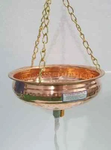 Válvula de control de equipo ayurvédico puro Shirodhara Pot de cobre de 2 litros y cadena de latón - Imagen 1 de 7