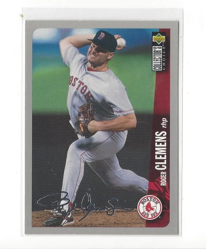 1996 Collector's Choice Silver Signature #60 Roger Clemens Red Sox - Image 1 of 1