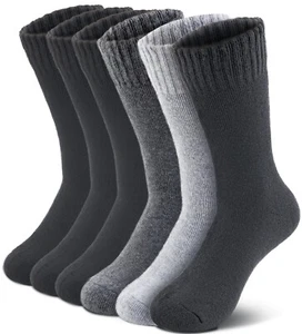 3 Pairs Womens Winter Warm Thermal Lambs Wool Merino Heavy Duty Boot Socks 9-11 - Picture 1 of 7