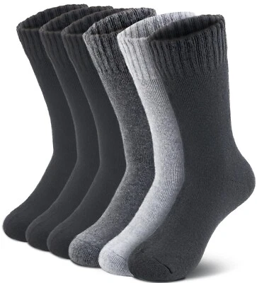 3 Pairs Womens Winter Warm Thermal Lambs Wool Merino Heavy Duty Boot Socks 9-11 - Image 1 of 4