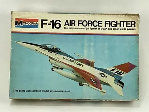 Monogram - F-16 Fighter Jet Kit #5401 - 1/48 Scale - Vintage 1976 - NEW OPEN BOX - Picture 1 of 12