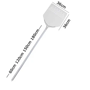 PALA PIZZA forata alluminata QUADRA CM.36X36 + manic da : 60 120 150 180 cm - Imagen 1 de 1