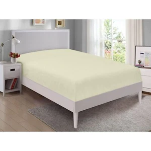 Premium Quality Brushed Microfiber Fitted Sheet - 16 inch Extra Deep Pocket S... - Picture 1 of 5