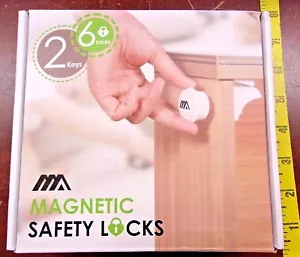 Magnetic Safety Locks Variety of Cabinet and Drawers Easy Childproof Reliable - Picture 1 of 2