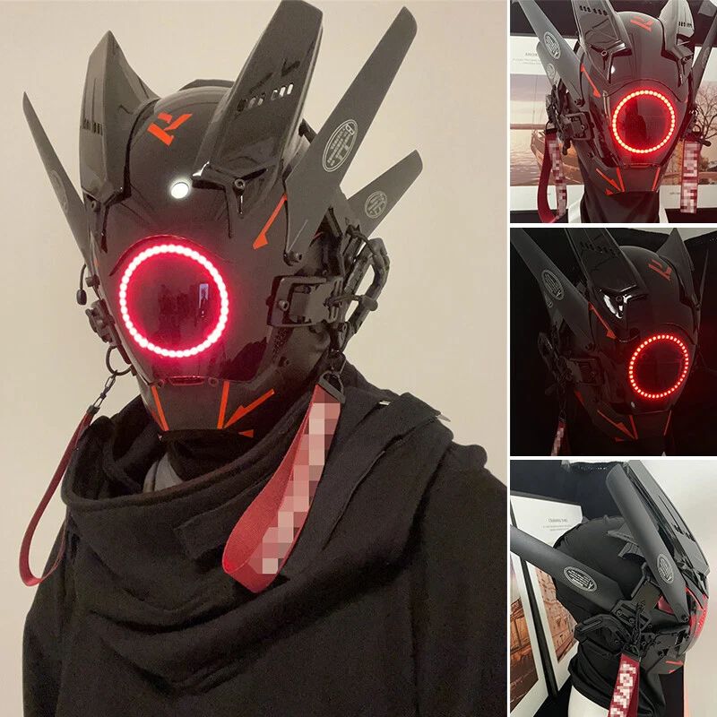 Cyberpunk Mask Cosplay Helmet Directing tools Dance Props Toys Halloween Gifts - Image 1 of 4