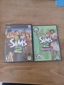 The Sims 2 Originale (PC, 2004) Set Completo Set 4 Dischi ed Espansione Università - Foto 1 di 5