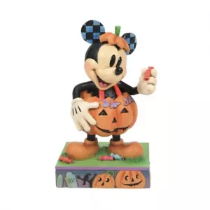 Jim Shore Disney MICKEY CALABAZA DISFRAZ FIGURA-MICK O LINTERNA 6014353 NUEVO - Imagen 1 de 4