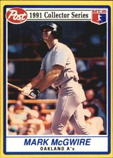 1991 (ATHLETICS) Post #2 Mark McGwire