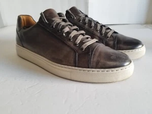 Baskets homme Magnanni Jackson cognac marron cuir blanc dentelle chaussures à la mode 11 M - Photo 1/15