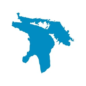 Calcomanía de vinilo Lake Huron contorno ventana de automóvil computadora portátil pegatina - Imagen 1 de 9