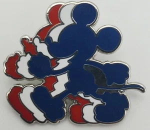 All-American Mickey Mouse Red White Blue Mickey Silhouette Disney Pin 136135 BN - Picture 1 of 2