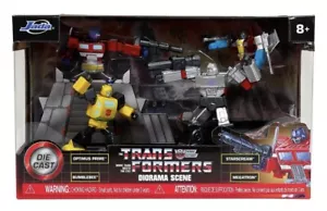 Transformers 2020 Jada Metalfigs Collectors Series Diorama Scene Die Cast 4-Pack - Picture 1 of 24