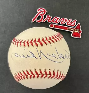 Phil Niekro Autographed National League ball - Atlanta Braves W/ Patch - Beckett - Picture 1 of 7