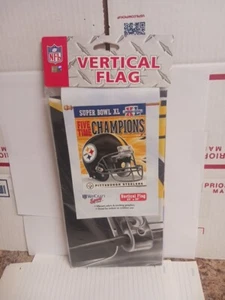 Pittsburgh Steelers Five Time Champions Vertical Flag - Picture 1 of 2