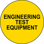 ENGINEERING TEST EQUIPMENT  | Adhesive Vinyl Sign Decal