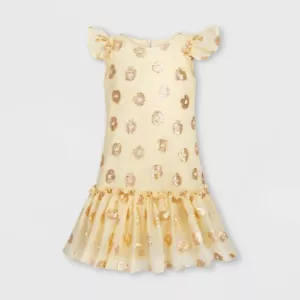 Girls Snow White Dress - Yellow/Gold Size 4 - Disney Store - Picture 1 of 1