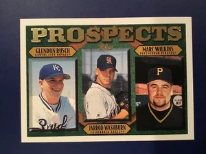 1997 Topps - 207 JARROD WASHBURN - RUSCH - WILKINS Prospects GREAT CARD LOOK - Picture 1 of 1