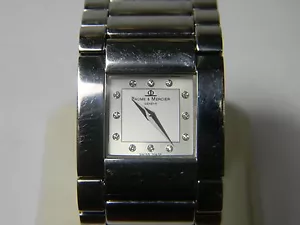 Auth BAUME & MERCIER Catwalk 12P diamond Ref.MVO45219 SS Lady's Quartz - Picture 1 of 7
