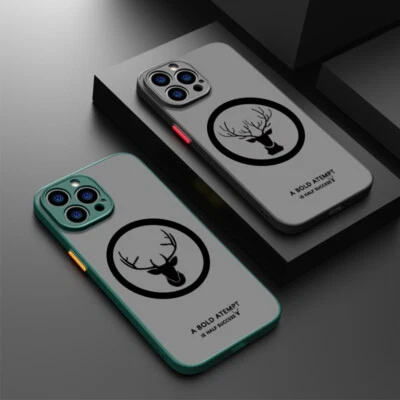 For iPhone 15 Pro Max 14 13 12 11 X ShockProof Magsafe Magnetic Matte Case Cover - Image 1 of 4