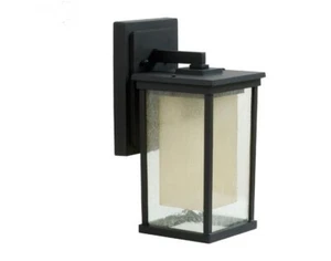 ∁raftmade Z3714-OBO 6 1/4" Exterior Wall Light in Oiled Bronze with Clear Seed - Picture 1 of 6