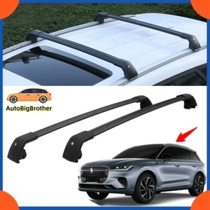 Fits for Lincoln Corsair  2020-2024  Lockable Roof Rail Rack Cross Bars Crossbar - Picture 1 of 12