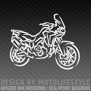 Africa Twin CRF 1000 Calligraphy Vinyl Aufkleber Decal 13x10cm - Picture 1 of 3