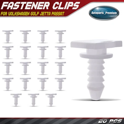 20Pcs 6 mm Nylon Door Moulding Clips Retainer for Volkswagen Golf Jetta Passat - Image 1 of 4
