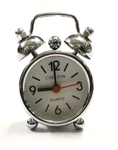 Mini despertador con función despertador, Ø 6 cm de alto x 3,5 cm con batería #2-H2-50g - Imagen 1 de 9