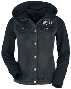 Gojira Women's Jean Denim Jacket Hoodie Sweater Metal Band Size Medium - Picture 1 of 6