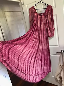 Tree Of Life Long Red Tie Dye Long Maxi Dress - Free Love Size NEW π» - Picture 1 of 9