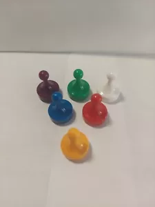 2013 Clue Board Game Replacement Pieces Parts All 6 Character Tokens Movers Pawn - Picture 1 of 7