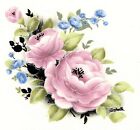 Jeanette rosa Rose Blume Überglasur Wasserrutsche Keramik Aufkleber