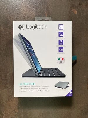 Logitech Ultrathin Keyboard iPad Mini E Retina Cover con Tastiera per Tablet/PDA - Immagine 1 di 4
