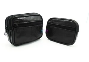 Hombres Mujeres’s Cuero Cámara Cigarrillo Taxi Cartera Cinturón Lazo Viaje Bolsa Cartera - Imagen 1 de 8