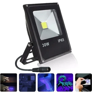 30W UV Ultraviolet 365nm 385nm 395nm 405nm curing light detector lamp DC12-24V - Picture 1 of 14