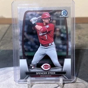 2023 Bowman Chrome SPENCER STEER #52 Cincinnati Reds RC Rookie - Picture 1 of 1
